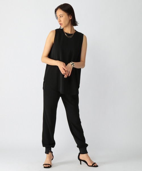 BARNYARDSTORM（バンヤードストーム）の「BARNYARDSTORM / ダブルクロスタンク（Tシャツ/カットソー・レディース・ブラック/モカ/カーキ・1/0）」の9枚目の写真