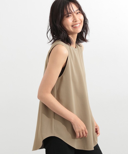 BARNYARDSTORM（バンヤードストーム）の「BARNYARDSTORM / ダブルクロスタンク（Tシャツ/カットソー・レディース・ブラック/モカ/カーキ・1/0）」の18枚目の写真