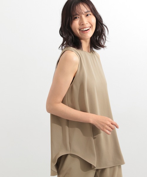 BARNYARDSTORM（バンヤードストーム）の「BARNYARDSTORM / ダブルクロスタンク（Tシャツ/カットソー・レディース・ブラック/モカ/カーキ・1/0）」の19枚目の写真