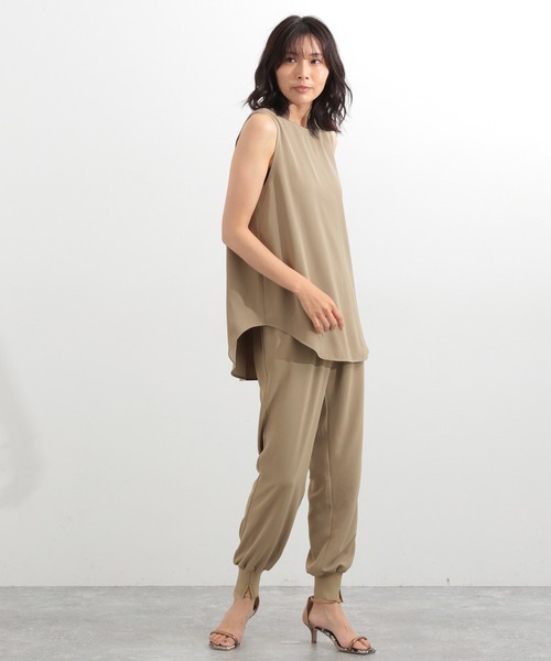 BARNYARDSTORM（バンヤードストーム）の「BARNYARDSTORM / ダブルクロスタンク（Tシャツ/カットソー・レディース・ブラック/モカ/カーキ・1/0）」の20枚目の写真