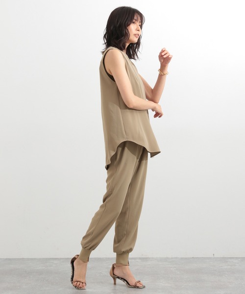 BARNYARDSTORM（バンヤードストーム）の「BARNYARDSTORM / ダブルクロスタンク（Tシャツ/カットソー・レディース・ブラック/モカ/カーキ・1/0）」の21枚目の写真