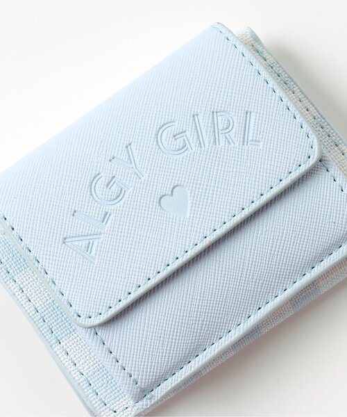 algy（アルジー）の「ギンガムチェックウォレット（財布・キッズ・ブラック/サックスブルー・FREE）」の4枚目の写真