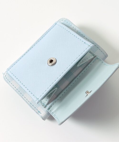 algy（アルジー）の「ギンガムチェックウォレット（財布・キッズ・ブラック/サックスブルー・FREE）」の3枚目の写真