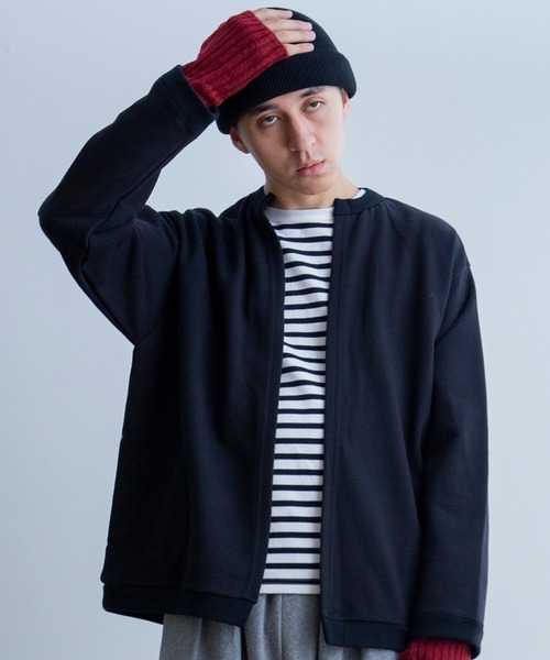 A.U.G. relaxing（オーグリラクシング）の「A.U.G. relaxing ゆる カーデ (MADE IN JAPAN)（カーディガン/ボレロ・メンズ・チャコールグレー/ブラック/オフホワイト/オートミール・FREE）」の2枚目の写真