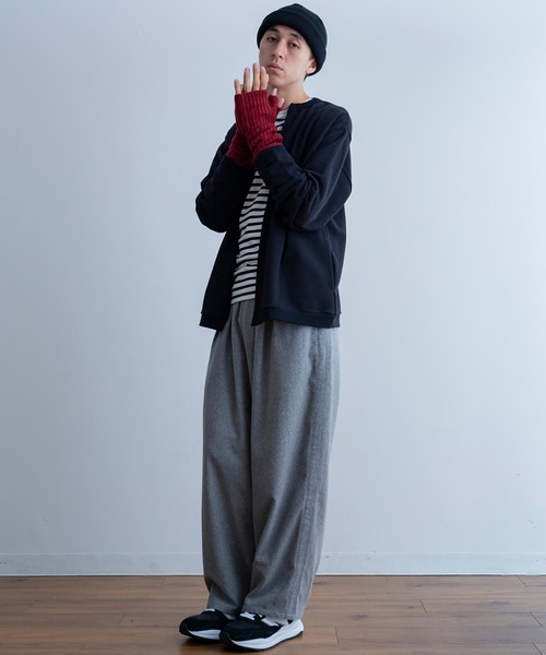 A.U.G. relaxing（オーグリラクシング）の「A.U.G. relaxing ゆる カーデ (MADE IN JAPAN)（カーディガン/ボレロ・メンズ・チャコールグレー/ブラック/オフホワイト/オートミール・FREE）」の12枚目の写真