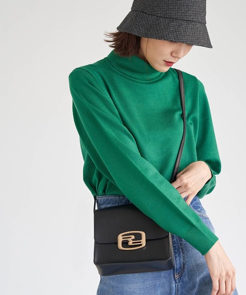 ROPE' PICNIC（ロペピクニック）の「アンチピリング天竺タートルネックプルオーバー（ニット/セーター・レディース・ブラック/ベージュ/オフホワイト/オレンジ/グリーン/ホワイト系その他5/ブルー系その他4・38）」の22枚目の写真