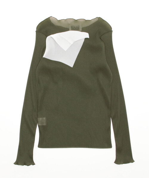 kotohayokozawa(コトハヨコザワ)の「kotohayokozawa LONG SLEEVE TOP TD22S-P05(その他トップス・レディース・ホワイト/カーキ・FREE)」の9枚目の写真