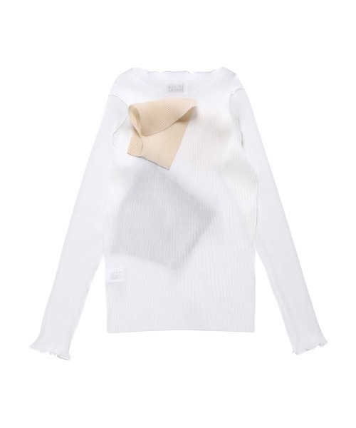 kotohayokozawa(コトハヨコザワ)の「kotohayokozawa LONG SLEEVE TOP TD22S-P05(その他トップス・レディース・ホワイト/カーキ・FREE)」の6枚目の写真