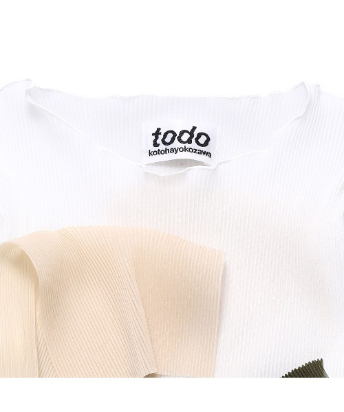 kotohayokozawa(コトハヨコザワ)の「kotohayokozawa LONG SLEEVE TOP TD22S-P05(その他トップス・レディース・ホワイト/カーキ・FREE)」の4枚目の写真