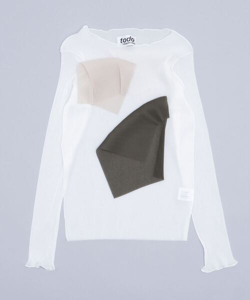 kotohayokozawa(コトハヨコザワ)の「kotohayokozawa LONG SLEEVE TOP TD22S-P05(その他トップス・レディース・ホワイト/カーキ・FREE)」の7枚目の写真