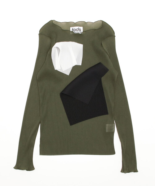 kotohayokozawa(コトハヨコザワ)の「kotohayokozawa LONG SLEEVE TOP TD22S-P05(その他トップス・レディース・ホワイト/カーキ・FREE)」の10枚目の写真