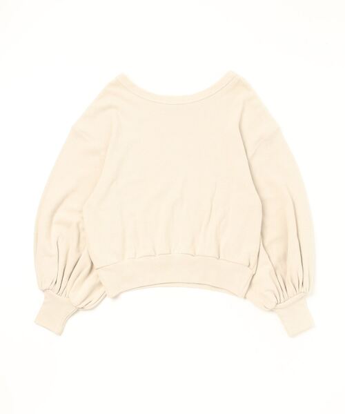 RITA（リタ）の「RITA / リタ MILITARY THERMAL VOLUME SLEEVE CUT パフスリーブ サーマルカットソー（Tシャツ/カットソー・レディース・ベージュ/ブラック・FREE）」の3枚目の写真