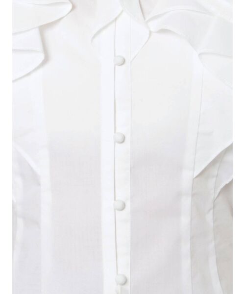 MERCURYDUO（マーキュリーデュオ）の「ラッフルデザインシャツ（シャツ/ブラウス・レディース・ライトブルー/ベージュ/オフホワイト・FREE）」の14枚目の写真