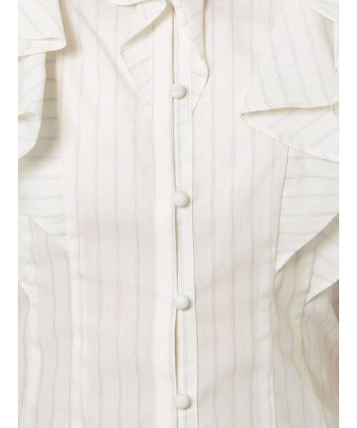 MERCURYDUO（マーキュリーデュオ）の「ラッフルデザインシャツ（シャツ/ブラウス・レディース・ライトブルー/ベージュ/オフホワイト・FREE）」の15枚目の写真