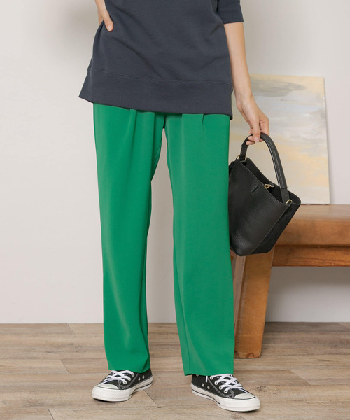 URBAN RESEARCH Sonny Label（アーバンリサーチサニーレーベル）の「イージーカラーストレートパンツ（その他パンツ・レディース・ブラウン/ピンク/グリーン・FREE）」の4枚目の写真