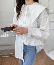 ECLIN（エクラン）の「ビックセーラーカラーチュニックシャツ（シャツ/ブラウス）」