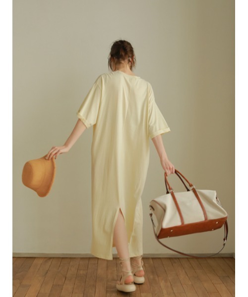 AMAIL（アマイル）の「Relax long cloth（ワンピース・レディース・ブラック/グレー・FREE）」の3枚目の写真