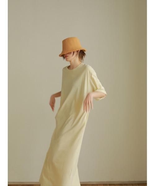 AMAIL（アマイル）の「Relax long cloth（ワンピース・レディース・ブラック/グレー・FREE）」の6枚目の写真