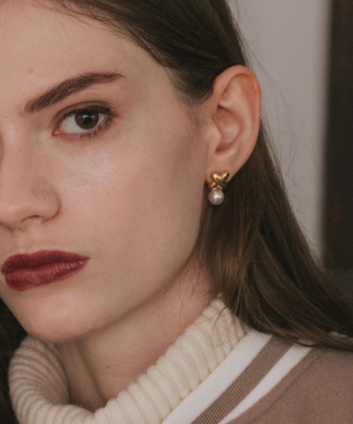 Cheek(チーク)の「パールピアス(ピアス(両耳用)・レディース・シルバー/ゴールド・FREE)」の8枚目の写真