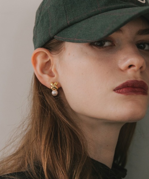 Cheek(チーク)の「パールピアス(ピアス(両耳用)・レディース・シルバー/ゴールド・FREE)」の7枚目の写真