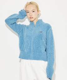 X-girl | ZIP UP KNIT TOP(ニット/セーター)