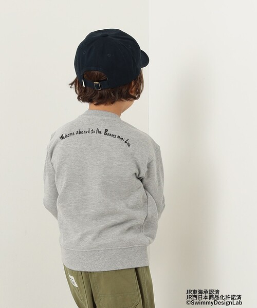 BEAMS mini(ビームスミニ)の「BEAMS mini / トレイン トンネル ポケット スウェット プルオーバー (90~150cm)(スウェット・キッズ・ライトグレー/ブルー系その他3/グリーン系その他・150/120/130/100/90/140/110)」の5枚目の写真