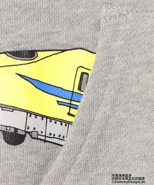 BEAMS mini(ビームスミニ)の「BEAMS mini / トレイン トンネル ポケット スウェット プルオーバー (90~150cm)(スウェット・キッズ・ライトグレー/ブルー系その他3/グリーン系その他・150/120/130/100/90/140/110)」の15枚目の写真