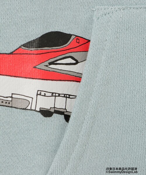 BEAMS mini(ビームスミニ)の「BEAMS mini / トレイン トンネル ポケット スウェット プルオーバー (90~150cm)(スウェット・キッズ・ライトグレー/ブルー系その他3/グリーン系その他・150/120/130/100/90/140/110)」の20枚目の写真