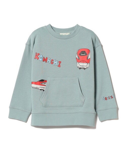 BEAMS mini(ビームスミニ)の「BEAMS mini / トレイン トンネル ポケット スウェット プルオーバー (90~150cm)(スウェット・キッズ・ライトグレー/ブルー系その他3/グリーン系その他・150/120/130/100/90/140/110)」の21枚目の写真