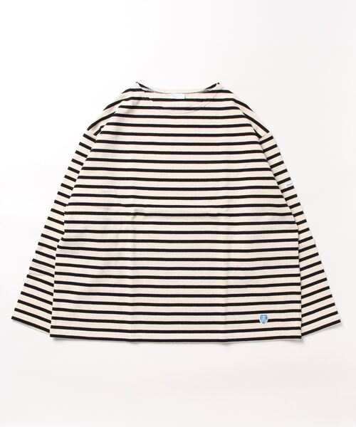 ORCIVAL（オーシバル）の「WIDE BOAT NECK L/S P.O. ワイドシルエット コットンロード ボートネック ロングスリーブバスクシャツ（Tシャツ/カットソー・レディース・ブラウン系/ホワイト系その他/ブラック系/ホワイト系その他2/ホワイト系/ホワイト系その他3/ホワイト系その他4/ホワイト系その他6/その他2/ホワイト/その他3/その他1/ホワイト系その他5/ホワイト系3/ホワイト系5/その他4/ホワイト系2/ホワイト系4/ホワイト系その他7/ホワイト系6/その他5/ブルー系その他/ダークブラウン系/ブラック系その他・1）」の14枚目の写真