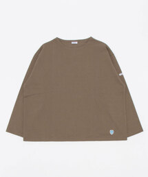 WIDE BOAT NECK L/S P.O. ワイドシルエット コットンロード ボートネック ロングスリーブバスクシャツ