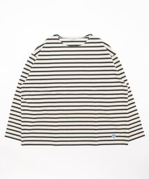 WIDE BOAT NECK L/S P.O. ワイドシルエット コットンロード ボートネック ロングスリーブバスクシャツ