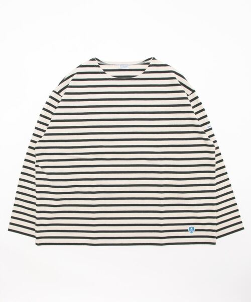 ORCIVAL（オーシバル）の「WIDE BOAT NECK L/S P.O. ワイドシルエット コットンロード ボートネック ロングスリーブバスクシャツ（Tシャツ/カットソー・レディース・ブラウン系/ホワイト系その他/ブラック系/ホワイト系その他2/ホワイト系/ホワイト系その他3/ホワイト系その他4/ホワイト系その他6/その他2/ホワイト/その他3/その他1/ホワイト系その他5/ホワイト系3/ホワイト系5/その他4/ホワイト系2/ホワイト系4/ホワイト系その他7/ホワイト系6/その他5/ブルー系その他/ダークブラウン系/ブラック系その他・1）」の5枚目の写真