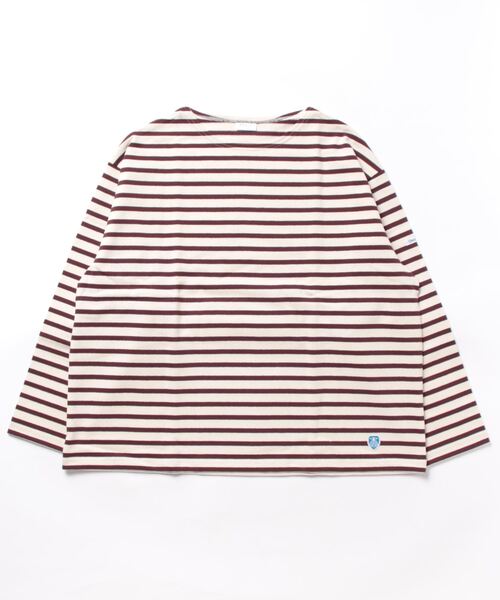 ORCIVAL（オーシバル）の「WIDE BOAT NECK L/S P.O. ワイドシルエット コットンロード ボートネック ロングスリーブバスクシャツ（Tシャツ/カットソー・レディース・ブラウン系/ホワイト系その他/ブラック系/ホワイト系その他2/ホワイト系/ホワイト系その他3/ホワイト系その他4/ホワイト系その他6/その他2/ホワイト/その他3/その他1/ホワイト系その他5/ホワイト系3/ホワイト系5/その他4/ホワイト系2/ホワイト系4/ホワイト系その他7/ホワイト系6/その他5/ブルー系その他/ダークブラウン系/ブラック系その他・1）」の6枚目の写真