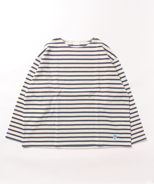 ORCIVAL（オーシバル）の「WIDE BOAT NECK L/S P.O. ワイドシルエット コットンロード ボートネック ロングスリーブバスクシャツ（Tシャツ/カットソー・レディース・ブラウン系/ホワイト系その他/ブラック系/ホワイト系その他2/ホワイト系/ホワイト系その他3/ホワイト系その他4/ホワイト系その他6/その他2/ホワイト/その他3/その他1/ホワイト系その他5/ホワイト系3/ホワイト系5/その他4/ホワイト系2/ホワイト系4/ホワイト系その他7/ホワイト系6/その他5/ブルー系その他/ダークブラウン系/ブラック系その他・1）」の9枚目の写真