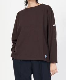 WIDE BOAT NECK L/S P.O. ワイドシルエット コットンロード ボートネック ロングスリーブバスクシャツ