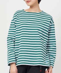 WIDE BOAT NECK L/S P.O. ワイドシルエット コットンロード ボートネック ロングスリーブバスクシャツ