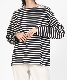 WIDE BOAT NECK L/S P.O. ワイドシルエット コットンロード ボートネック ロングスリーブバスクシャツ