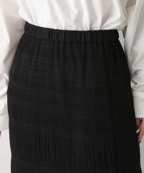 LOWRYS FARM（ローリーズファーム）の「シャーリングＩラインスカート　169157（スカート・レディース・アイボリー/ブラック/ブルー・FREE）」の13枚目の写真