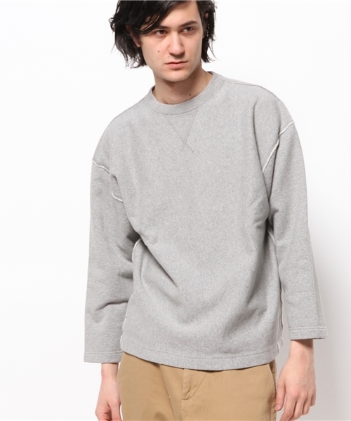 OUTLET(アウトレット)の「【Ciaopanic】裏毛裏起毛C/NDROPs(Tシャツ/カットソー・メンズ・グレー/ホワイト・LARGE/MEDIUM)」の1枚目の写真