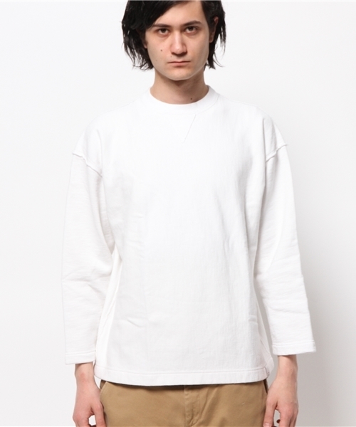 OUTLET(アウトレット)の「【Ciaopanic】裏毛裏起毛C/NDROPs(Tシャツ/カットソー・メンズ・グレー/ホワイト・LARGE/MEDIUM)」の3枚目の写真