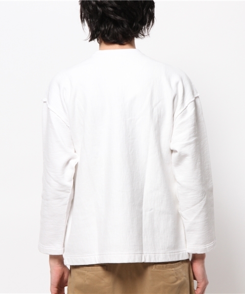 OUTLET(アウトレット)の「【Ciaopanic】裏毛裏起毛C/NDROPs(Tシャツ/カットソー・メンズ・グレー/ホワイト・LARGE/MEDIUM)」の5枚目の写真