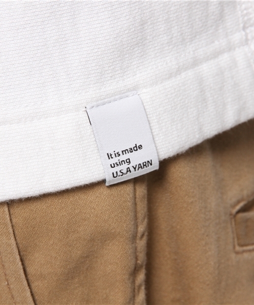OUTLET(アウトレット)の「【Ciaopanic】裏毛裏起毛C/NDROPs(Tシャツ/カットソー・メンズ・グレー/ホワイト・LARGE/MEDIUM)」の9枚目の写真
