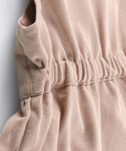 BRANSHES（ブランシェス）の「【ハレの日】リボン付きジャンパースカート（ジャンパースカート・キッズ・チャコールグレー/ピンク・90/100/110/120/130/140/150）」の8枚目の写真