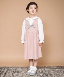 【ハレの日】リボン付きジャンパースカート