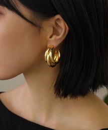 IAMUSE | 金属アレルギー対応 トリニティフープピアス S0781【IAMUSE】(ピアス(両耳用))
