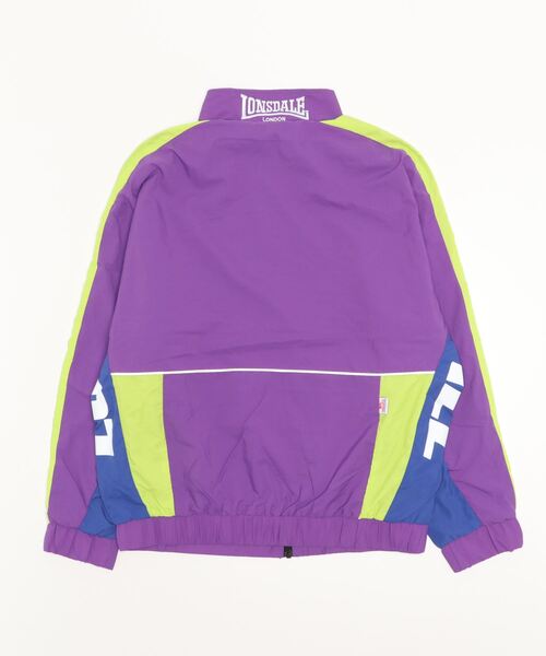 LONSDALE（ロンズデール）の「LONSDALE ライン切替ナイロンジャケット（ナイロンジャケット・メンズ・パープル/ブラック/グリーン・M/L/LL）」の6枚目の写真