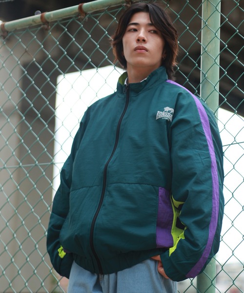 LONSDALE（ロンズデール）の「LONSDALE ライン切替ナイロンジャケット（ナイロンジャケット・メンズ・パープル/ブラック/グリーン・M/L/LL）」の13枚目の写真