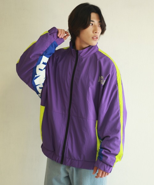 LONSDALE（ロンズデール）の「LONSDALE ライン切替ナイロンジャケット（ナイロンジャケット・メンズ・パープル/ブラック/グリーン・M/L/LL）」の8枚目の写真