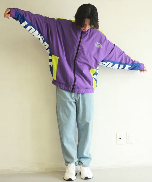LONSDALE（ロンズデール）の「LONSDALE ライン切替ナイロンジャケット（ナイロンジャケット・メンズ・パープル/ブラック/グリーン・M/L/LL）」の10枚目の写真